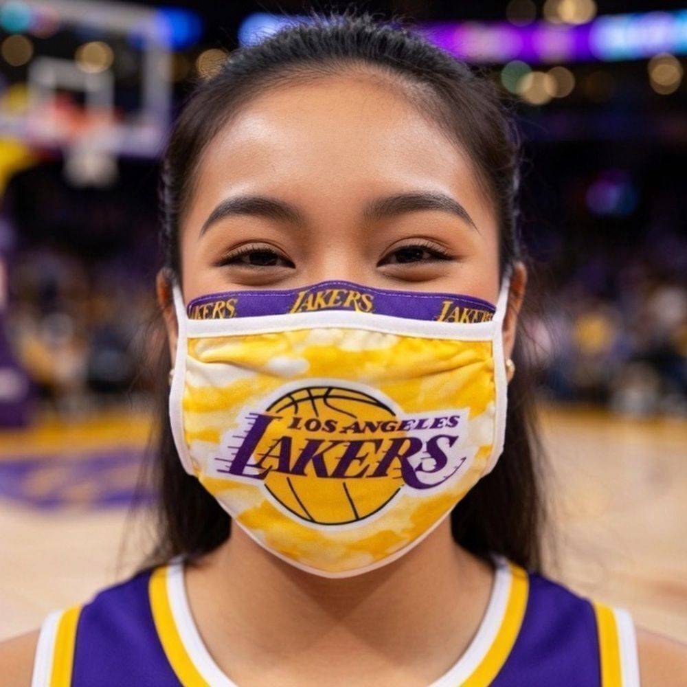 NBA LA Lakers Face Masks one pack of 2 masks